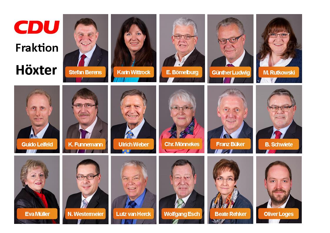 Die neue CDU-Fraktion hat sich konstituiert | CDU Stadtverband Höxter